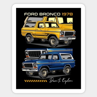 1978 Bronco Safari Car Sticker